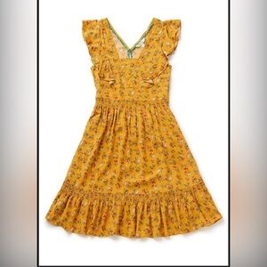 NWT Brilliant Daydream Fantasy Dress Women’s size small yellow flower dress